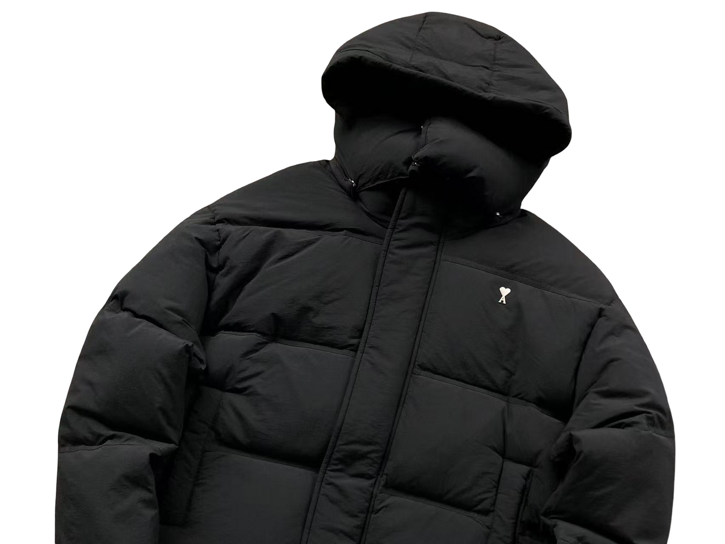 AMI Paris Heart Down Jacket - (BLACK)