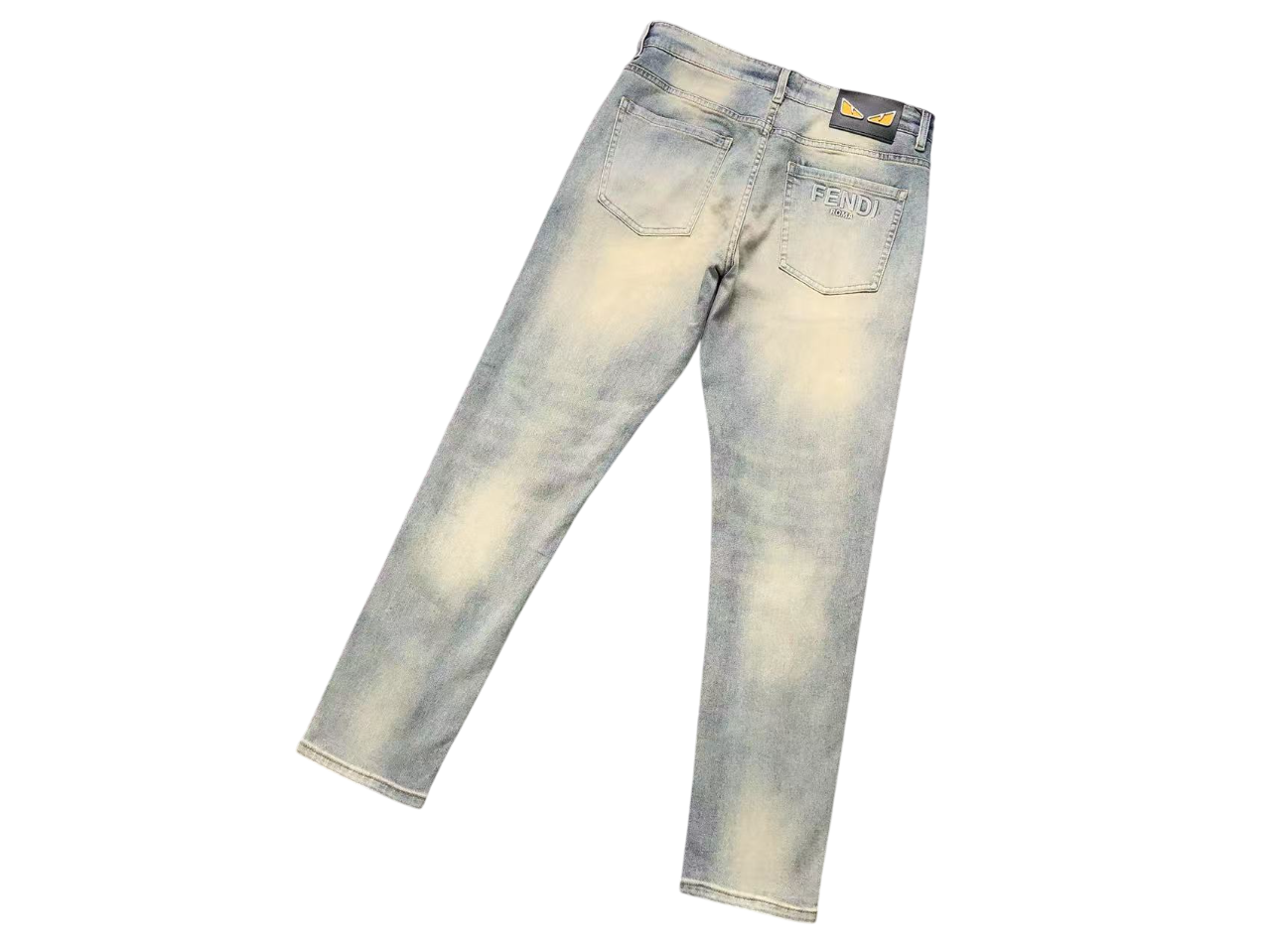 Fendi Multicolor Denim Jeans - (BLUE)