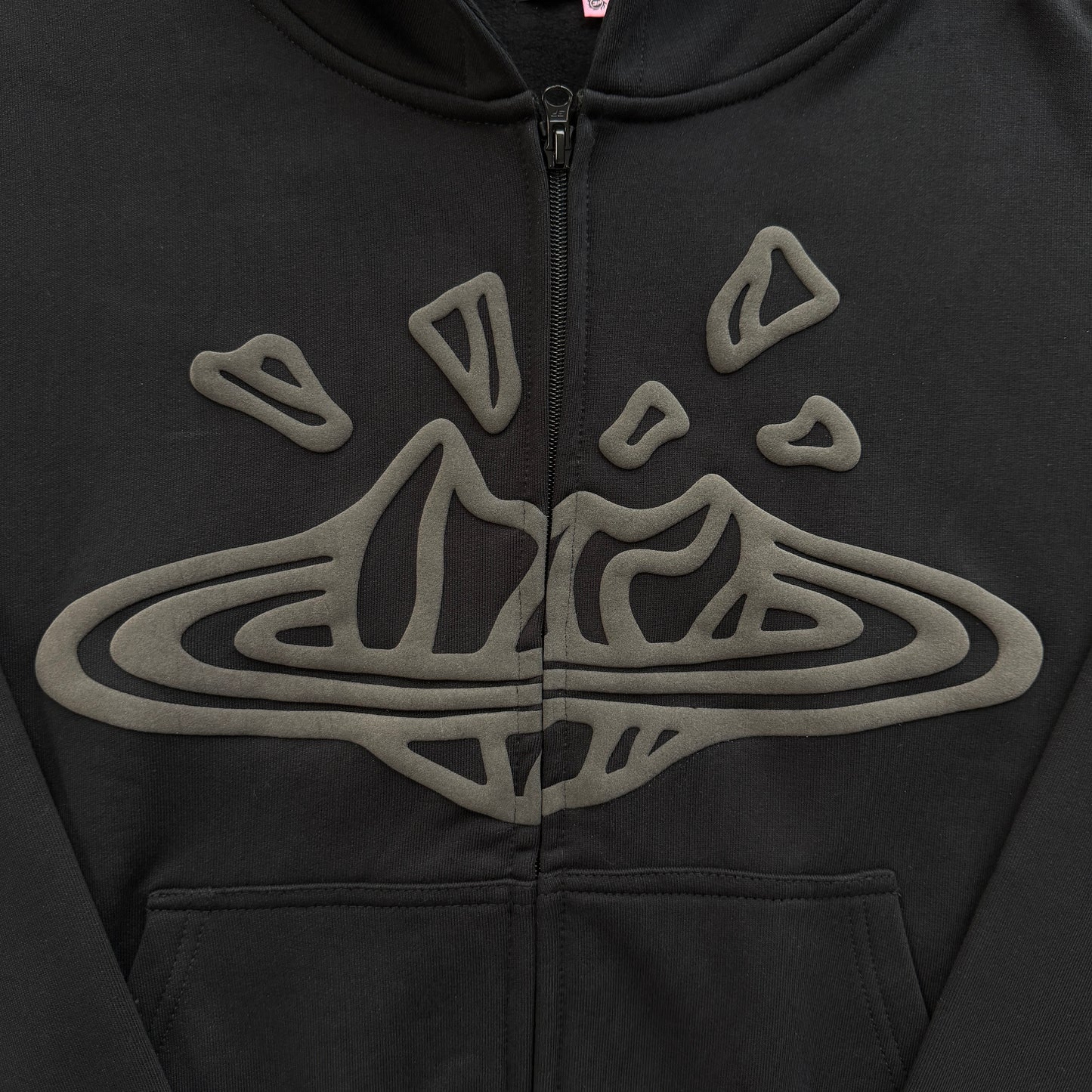 Broken Planet Classic Zip Hoodie Triple Black