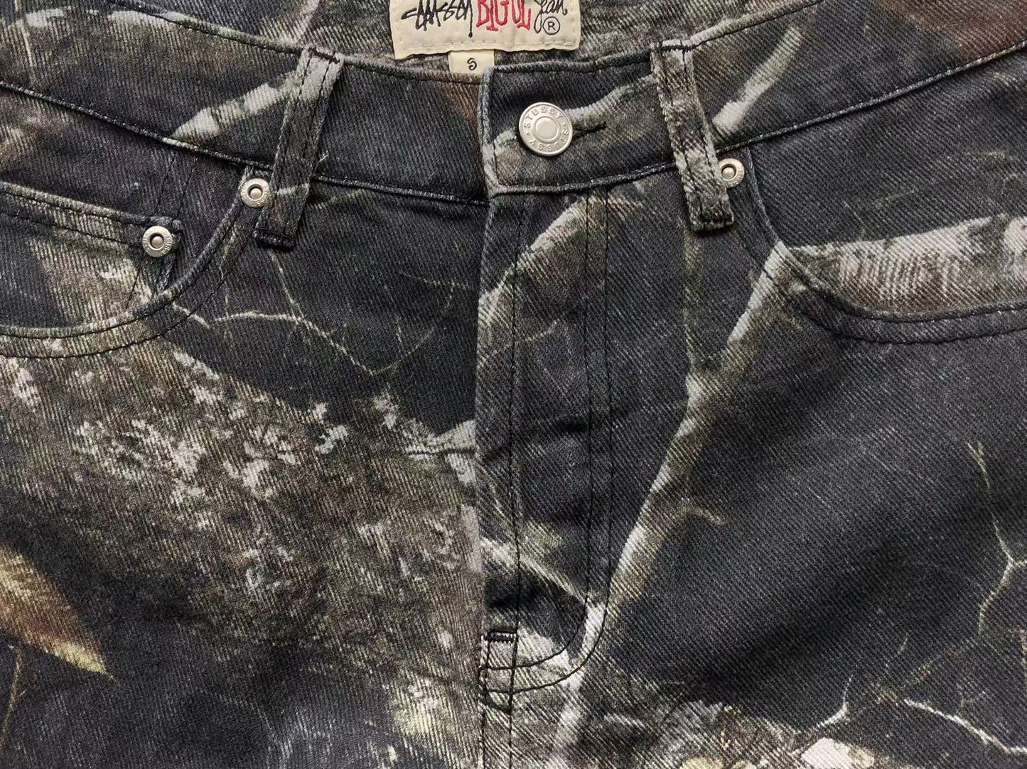 Stussy Big Ol' Leaf Jeans - (BLACK)