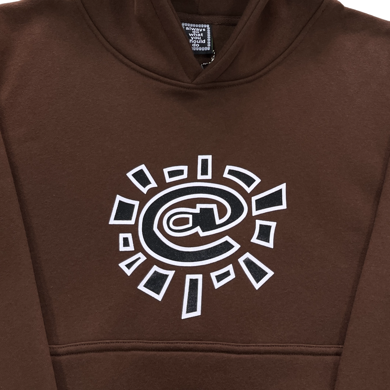 ADWYSD Classic Hoodie - (BROWN/WHITE)