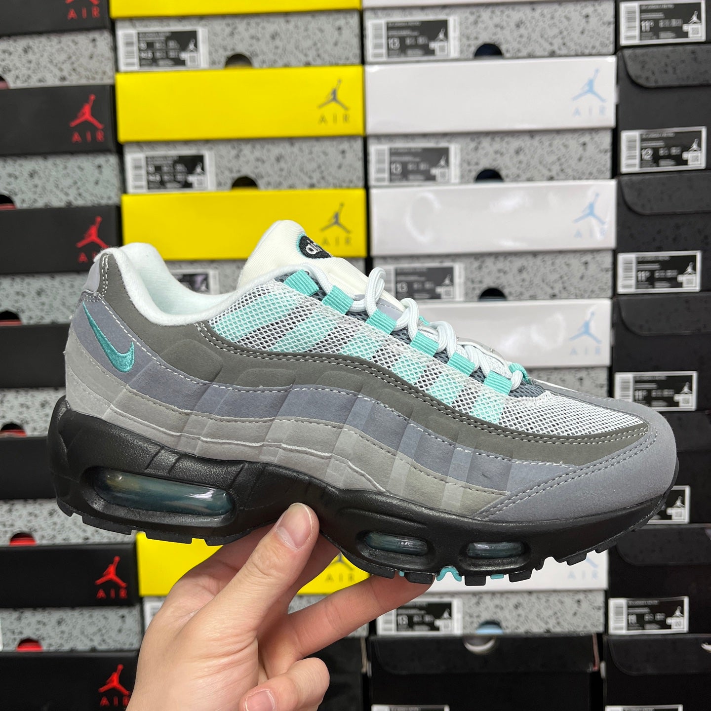 Nike Air Max 95 Essential Triple Grey Fog Laser Blue