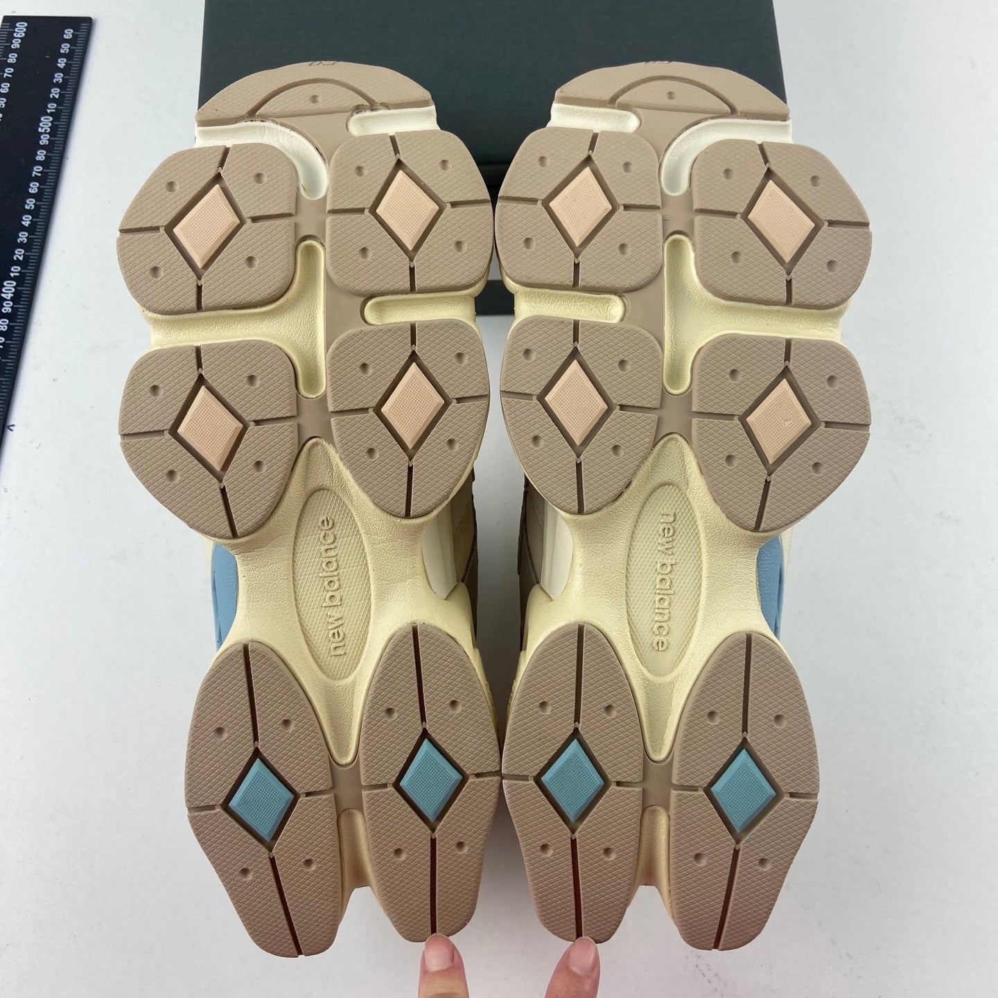 New Balance 9060 Ivory Cream Pink Sand