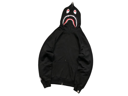 BAPE Shark Work Full Zip Hoodie Black
