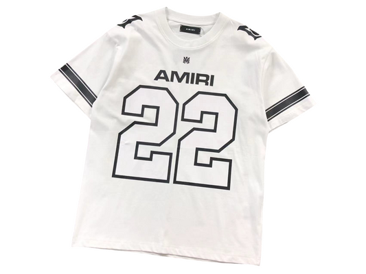 AMIRI Football 22 Tee - (WHITE)