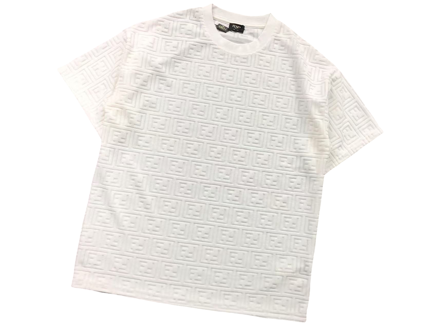 Fendi Waffle Short Set - (BLACK/WHITE)
