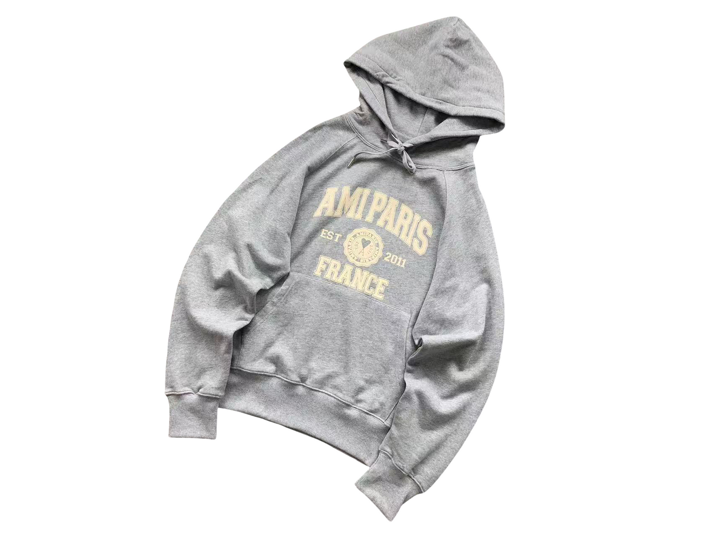 AMI Paris France Hoodie - (GREY)