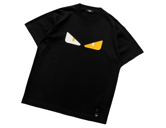 Fendi Bicolor Monster Eyes Tee - (BLACK)