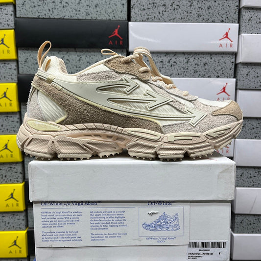 Off-White Be Right Back Cream Suede