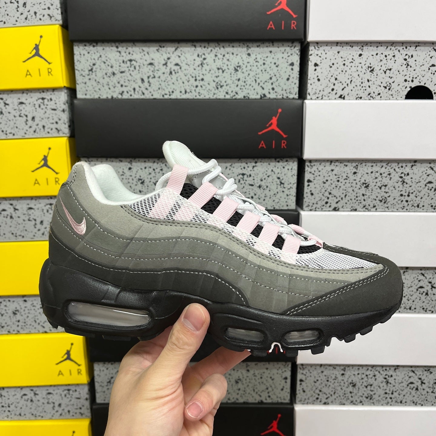 Nike Air Max 95 Essential Black Grey Pink