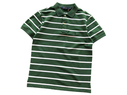 Ralph Lauren Multi Stripes Polo Green/White