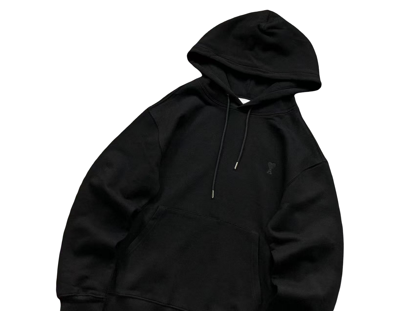 AMI Paris Classic Heart Hoodie - (BLACK)