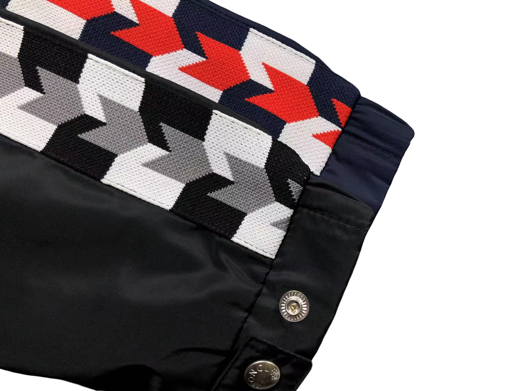 Moncler Checkered Windbreaker Navy