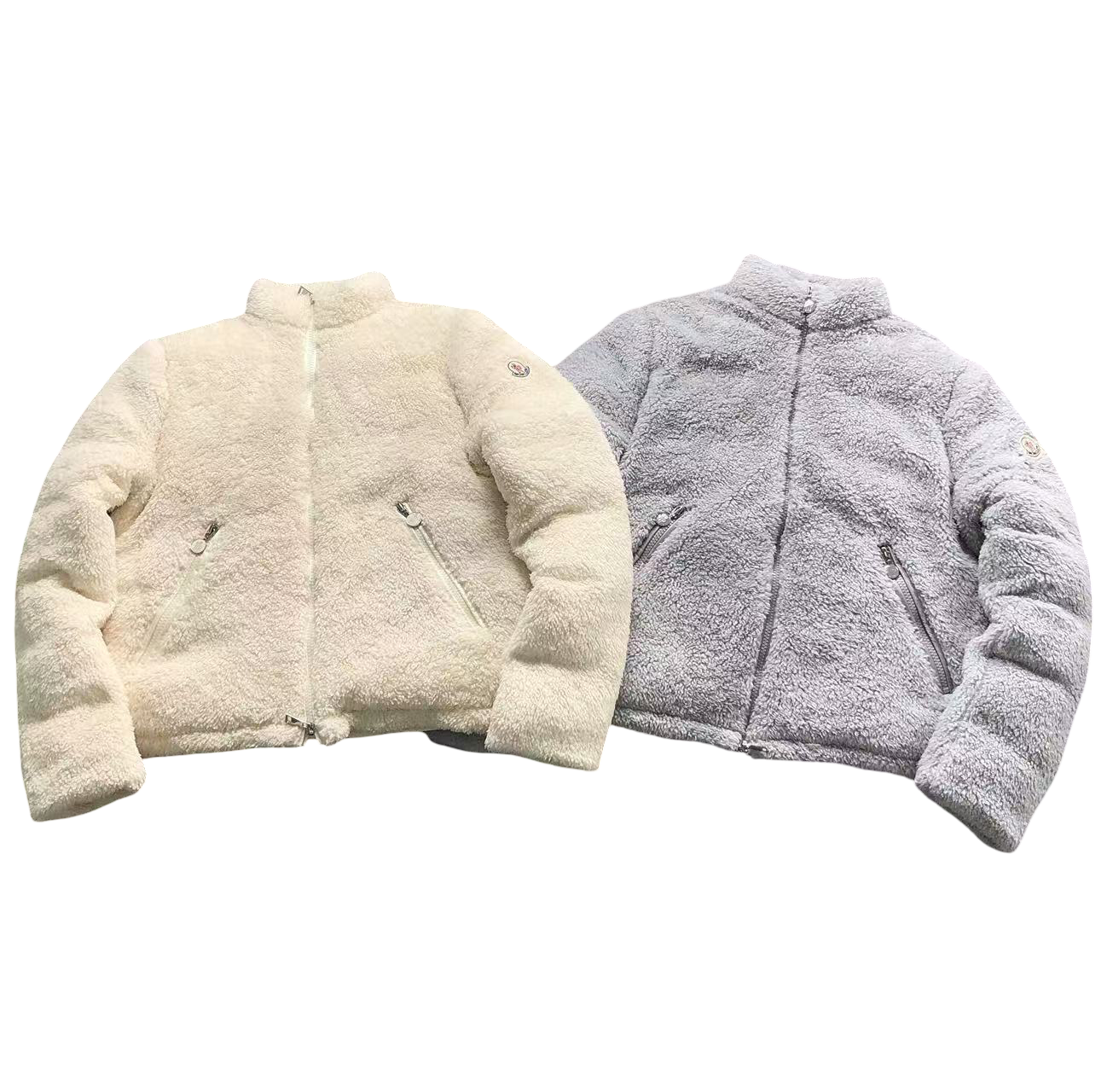 Moncler Polignac Fleece Jacket Lavender Grey