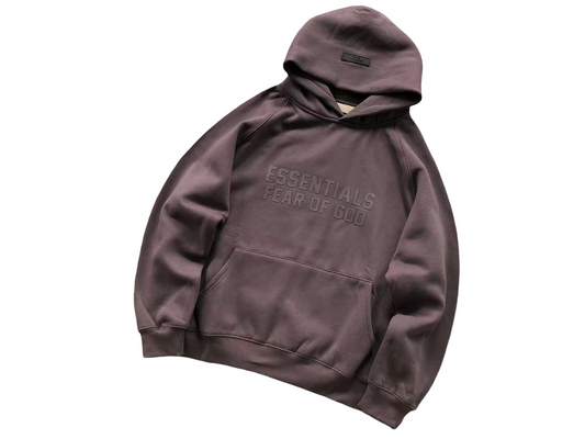 Fear Of God Essentials Hoodie - (BURGUNDY)