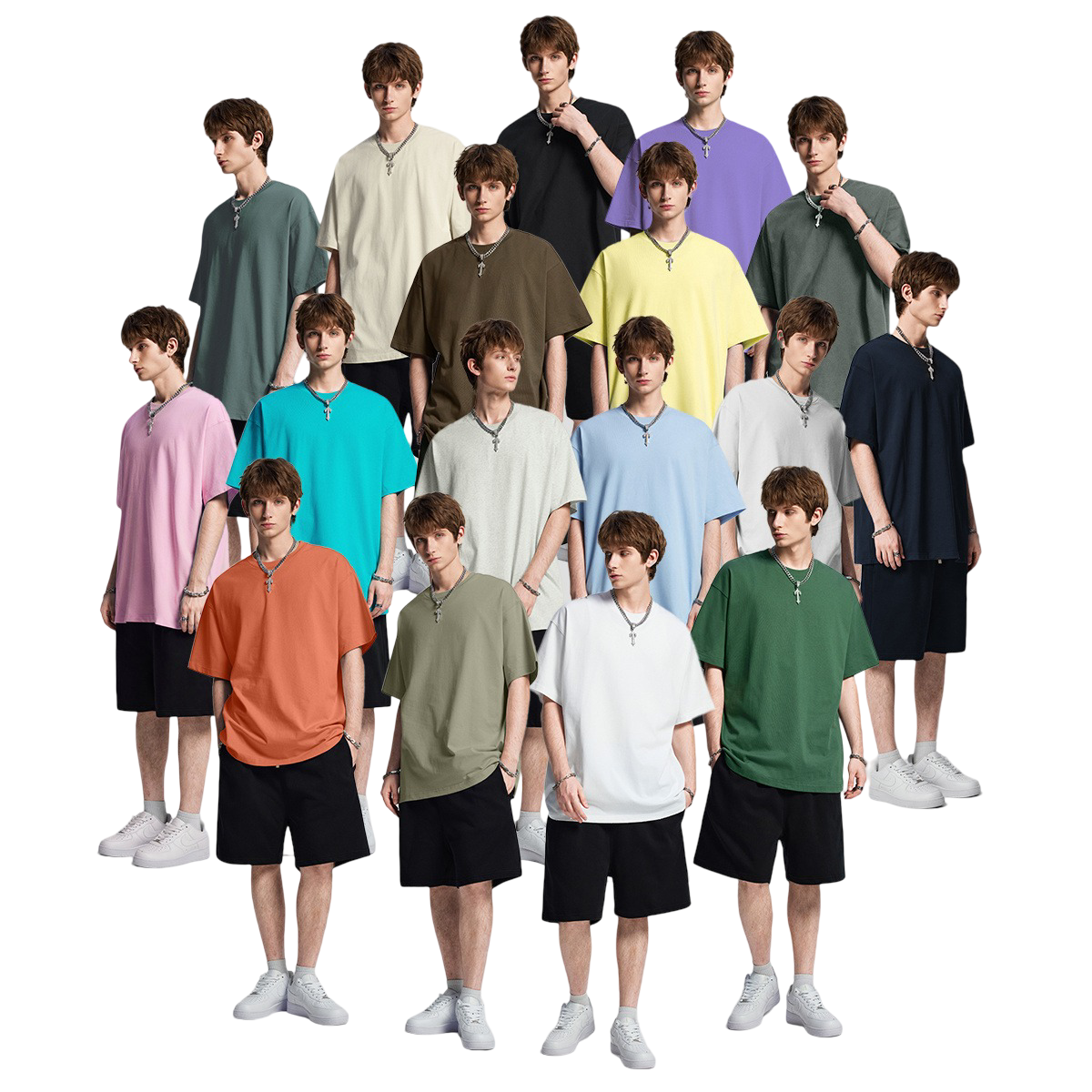 21Dripzz Essential Oversized Tee – Grey
