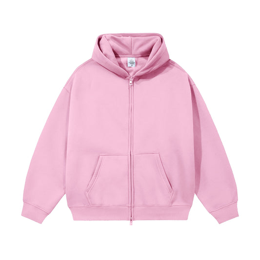 21Dripzz Essential Zip Hoodie - Pink
