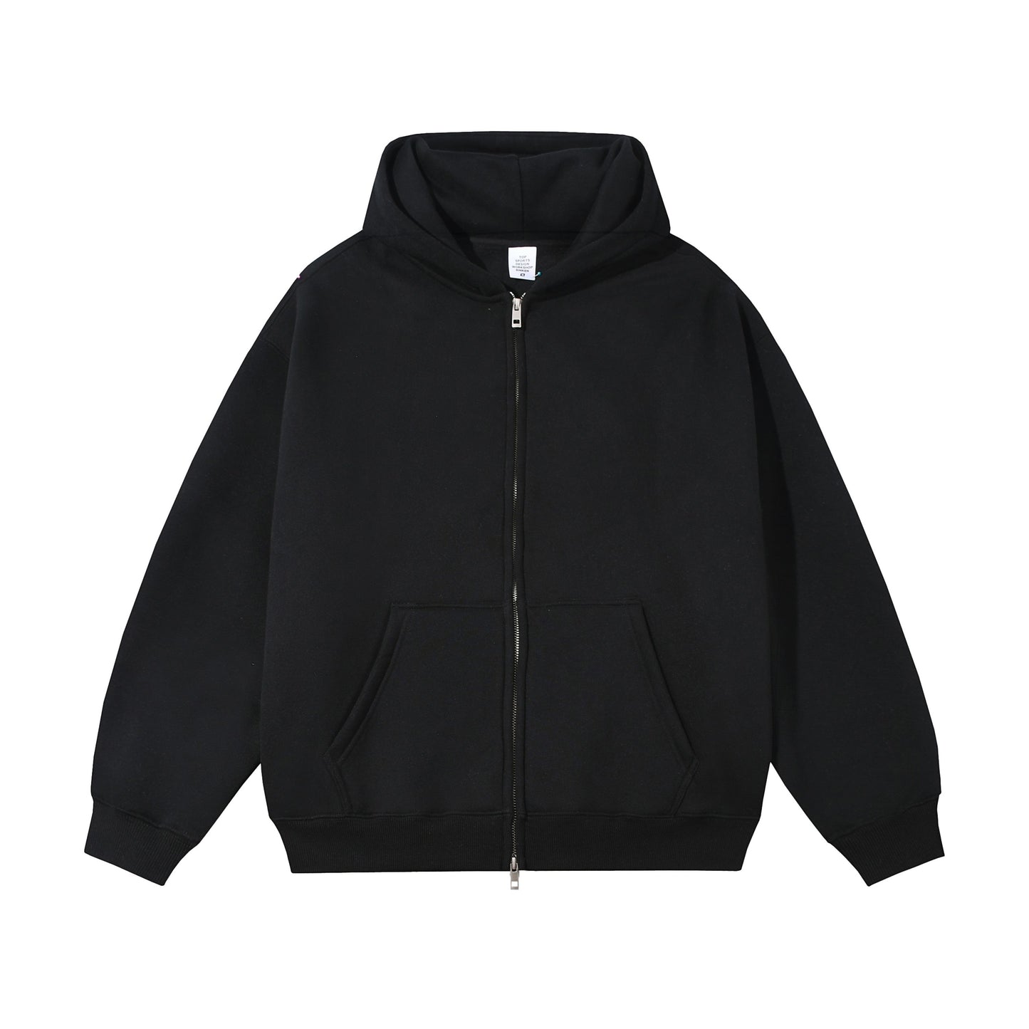 21Dripzz Essential Zip Hoodie - Black