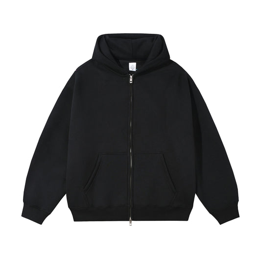 21Dripzz Essential Zip Hoodie - Black