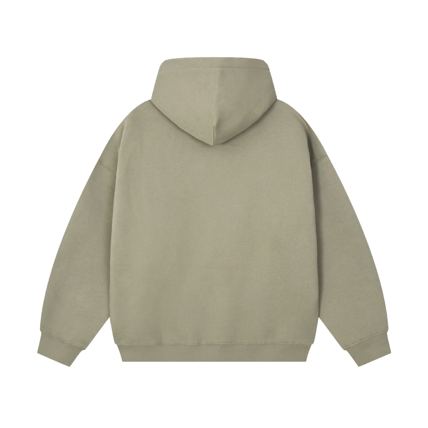 21Dripzz Essential Zip Hoodie - Khaki