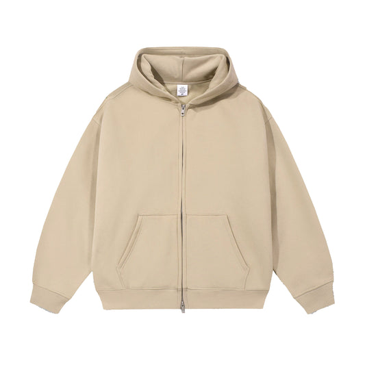 21Dripzz Essential Zip Hoodie - Cream
