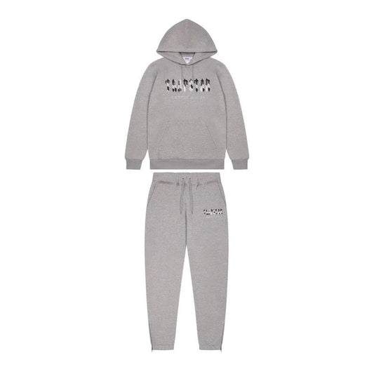 Trapstar Chenille Camo Decoded Hooded Anniversary Tracksuit - (GREY)