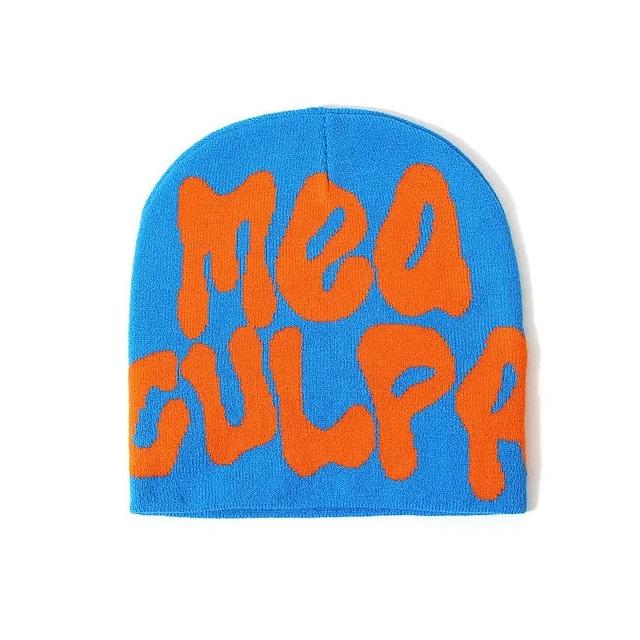 Mea Culpa Beanie - (BLUE/ORANGE)