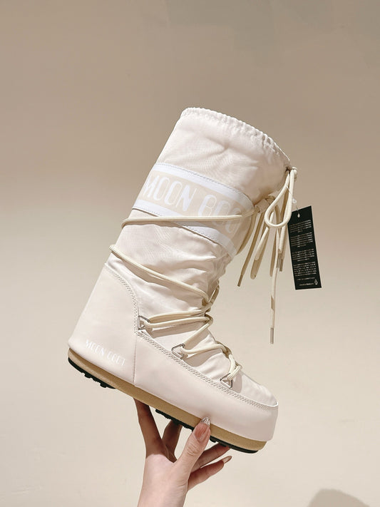 Moon Boot Icon Tall Cream White