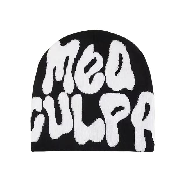 Mea Culpa Beanie - (BLACK/WHITE)