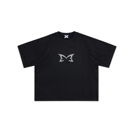 Mertra Layered Mesh Jersey - (BLACK)