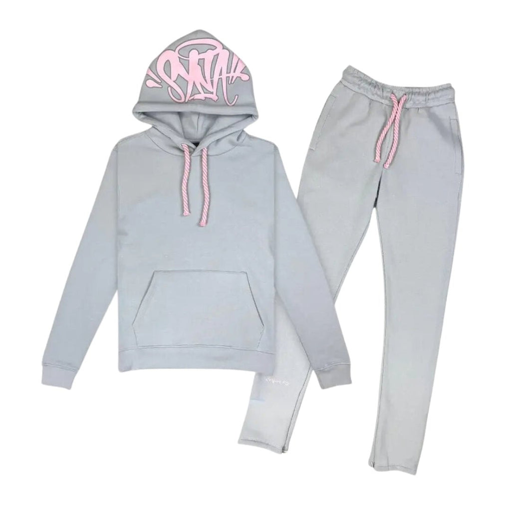 Syna World Tracksuit - (GREY/PINK)