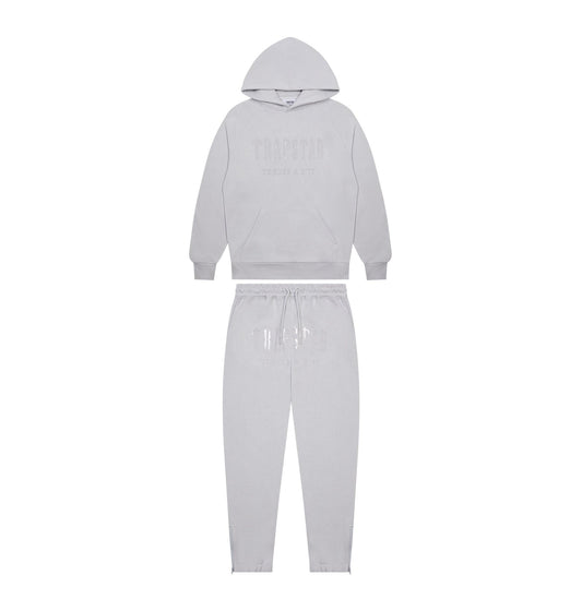 Trapstar Chenille Decoded Gel Hoodie Tracksuit - (GREY)