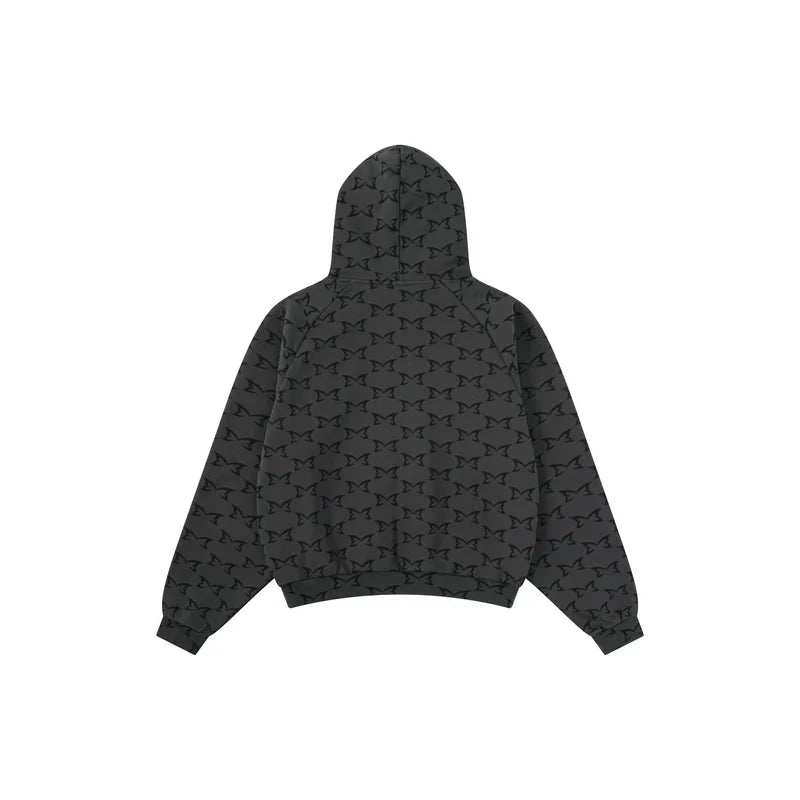 MERTRA Monogram Hoodie Dark Grey