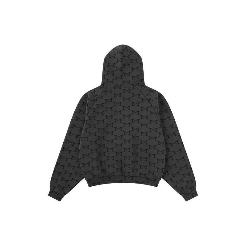 MERTRA Monogram Hoodie - (DARK GREY)